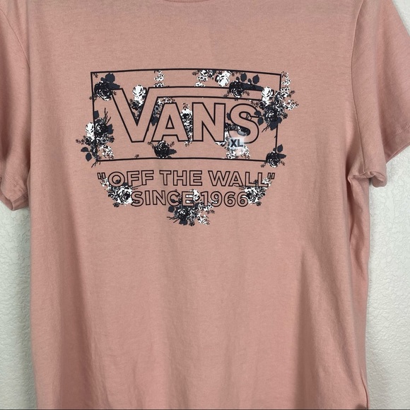 *SOLD* NWT Vans Off The Wall Dusty Rose Pink Graphic T-Shirt Size XL - Picture 3 of 7